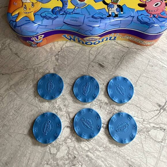 Cranium Whoonu Board Game Replacement Light Blue Chips/Tokens - Picture 2 of 2